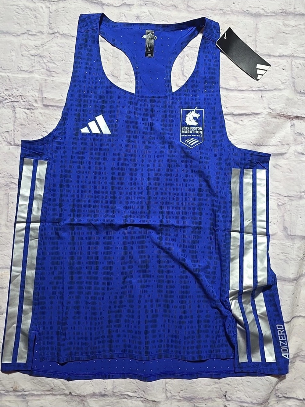 $75 Adidas Adizero BM25 Women's Medium 2025 Boston Marathon Tank Singlet JN5528